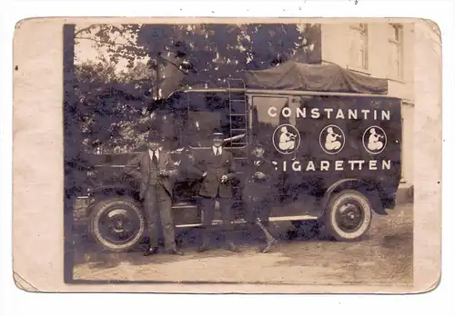 0-8000 DRESDEN - STRIESEN, Jasmatzi - Zigarettenfabrik, Lieferwagen Constantin Cigaretten, Photo-AK