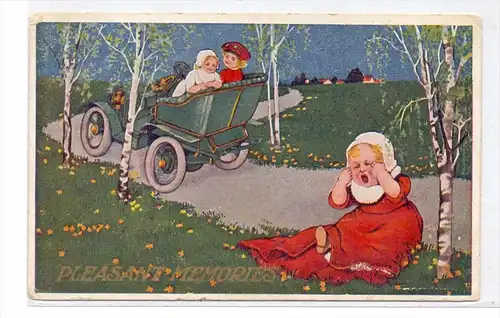 KINDER - Weinendes Mädchen, Automobil
