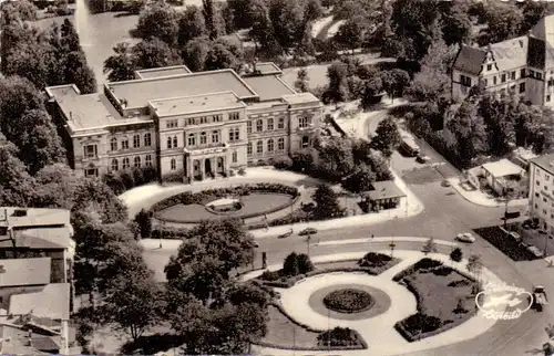 6000 FRANKFURT, ZOO, Luftaufnahme, 1958