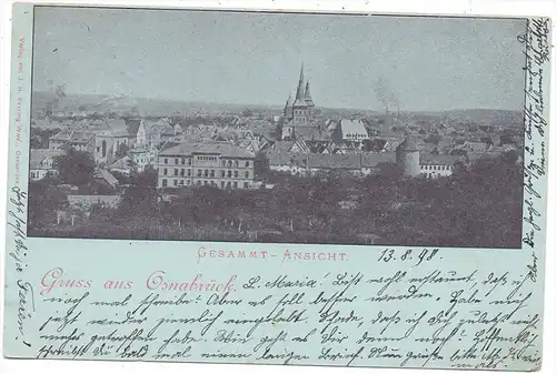 4500 OSNABRÜCK, Gesamt - Ansicht, 1898