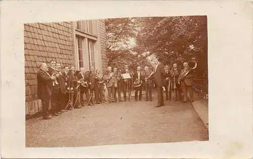 5600 WUPPERTAL - ELBERFELD, Orchester, 1914, Photo-AK