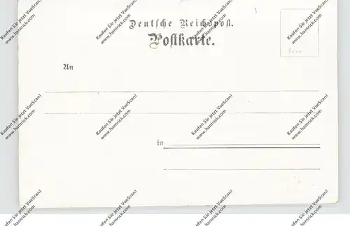 5300 BONN - BEUEL, Lithographie, Beueler Turn Verein, Gut Heil, Kriegerdenkmal, Rathaus, Rheinbrücke, Brückenmännchen
