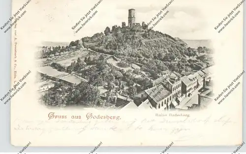 5300 BONN - BAD GODESBERG - Godesburg und Umgebung, 1902