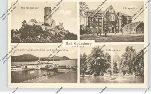 5300 BONN - BAD GODESBERG - Pädagogium, Volksgarten, Anleger Köln-Düsseldorfer - Dampfer