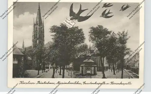 4178 KEVELAER, Priesterhaus, Marienbasilika.... Frankatur Bautenserie 1948