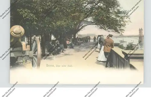5300 BONN, Am alten Zoll, belebte Szene, handcoloriert, ca. 1905