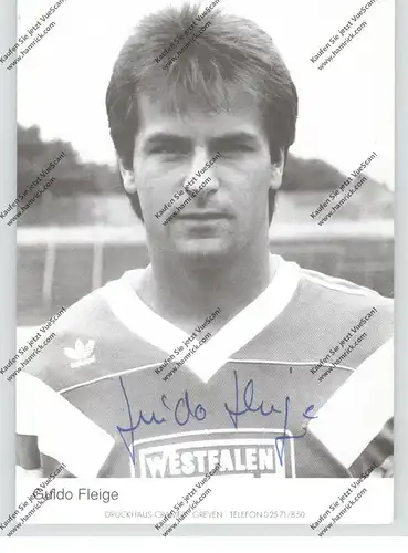 FUSSBALL - PREUSSEN MÜNSTER, GUIDO FLEIGE,  Autogramm