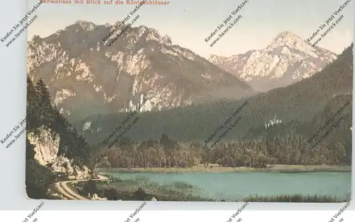 8959 SCHWANGAU, Schwansee mit Blick auf die Königsschlösser