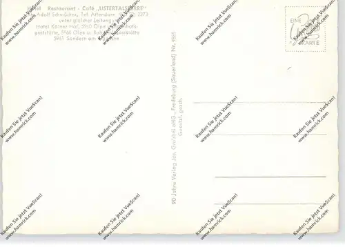 5952 ATTENDORN, Listertalsperre