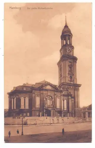 2000 HAMBURG, Die große Michaelskirche, 1920
