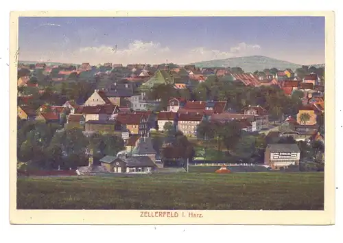 3392 CLAUSTHAL - ZELLERFELD, Panorama Zellerfeld, 20er Jahre