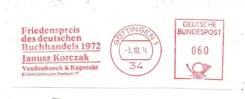 LITERATUR - JANUSZ KORCZAK, Friedenspreis des Deutschen Buchhandels 1972, Freistempler