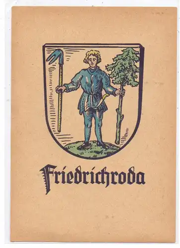 0-5804 FRIEDRICHRODA, Stadtwappen, rücks. keine AK-Einteilung