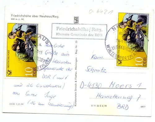 0-6124 SACHSENBRUNN - FRIEDRICHSHÖHE, Ortsansicht