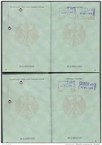 REISEPASS / PASSPORT - Deutschland, Ehepaar, DDR-Visa, komplett, + Schwerbehindertenausweis 2003