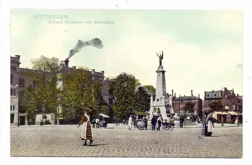 NL - ZUID-HOLLAND - ROTTERDAM, Caland Monument met  Ziekenhuis, Ijs Verkoper / Ice-seller / Eis-Verkäufer