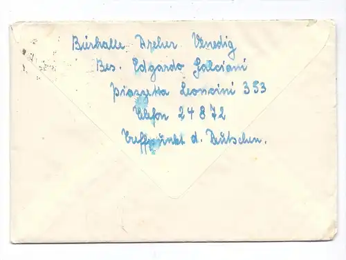 ITALIA / ITALIEN, 1953, Unificato 724, Auslandsbrief nach Deutschland