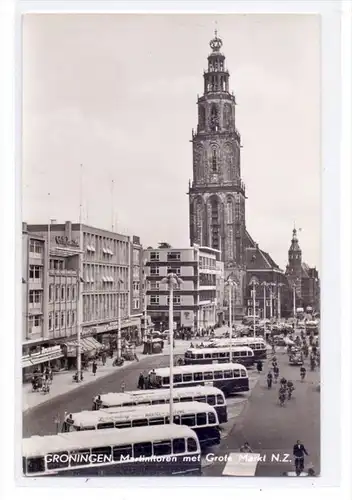 NL - GRONINGEN STAD, Grote Markt, Omnibusse