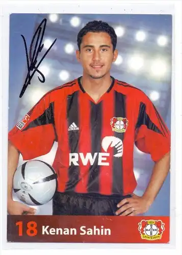 FUSSBALL - BAYER LEVERKUSEN - KENAN SAHIN - Autogramm