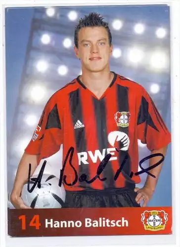 FUSSBALL - BAYER LEVERKUSEN - HANNO BALITSCH - Autogramm