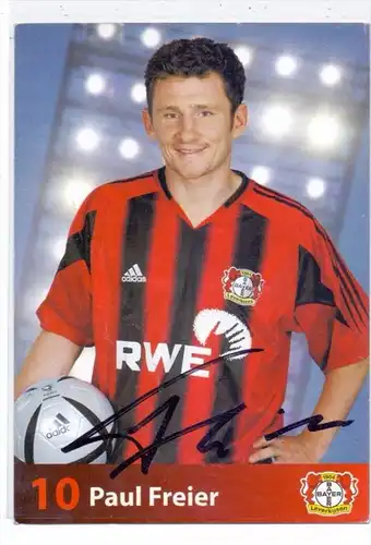 FUSSBALL - BAYER LEVERKUSEN - PAUL FREIER - Autogramm