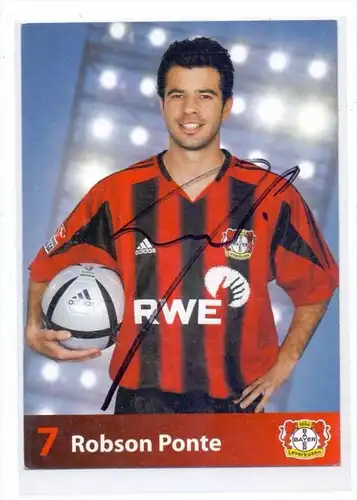 FUSSBALL - BAYER LEVERKUSEN - ROBSON PONTE - Autogramm