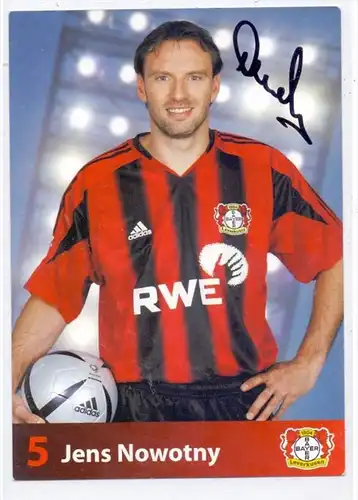 FUSSBALL - BAYER LEVERKUSEN - JENS NOWOTTNY - Autogramm