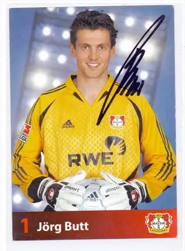 FUSSBALL - BAYER LEVERKUSEN - JÖRG BUTT - Autogramm
