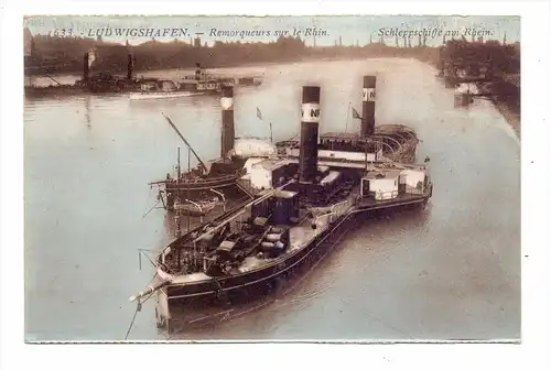 BINNENSCHIFFE - RHEIN, Schleppschiffe, 20er Jahre
