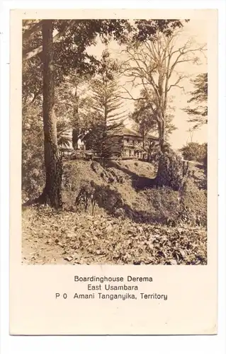 TANZANIA / TANGANYIKA - East Usambara - Amani - Boardinghouse Derema, 1937