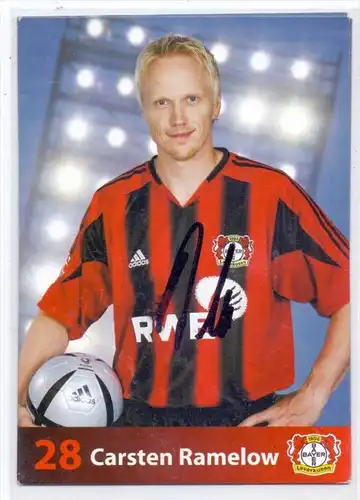 FUSSBALL - BAYER LEVERKUSEN - CARSTEN RAMELOW - Autogramm