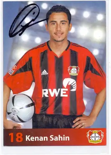 FUSSBALL - BAYER LEVERKUSEN - KENAN SAHIN - Autogramm