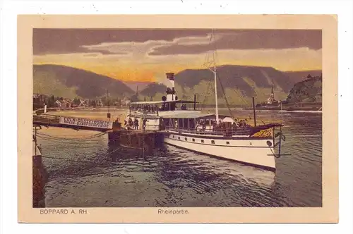 BINNENSCHIFFE - RHEIN, Köln-Düsseldorfer Anlager Boppard