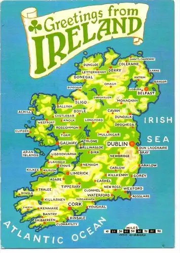 LANDKARTEN / MAPS - EIRE / IRELAND / IRLAND
