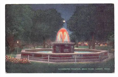 USA - TEXAS - LAREDO, Bruni Plaza, Illuminated Fountain
