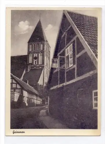 0-2320 GRIMMEN, Dorfpartie mit Kirche, 195..