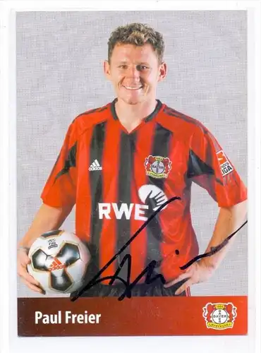 FUSSBALL - BAYER LEVERKUSEN - PAUL FREIER - Autogramm