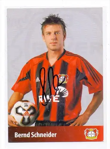 FUSSBALL - BAYER LEVERKUSEN - BERND SCHNEIDER - Autogramm