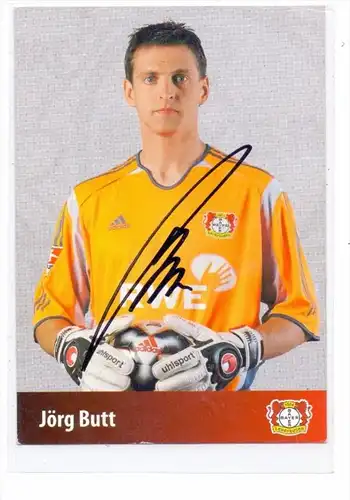 FUSSBALL - BAYER LEVERKUSEN - JÖRG BUTT - Autogramm