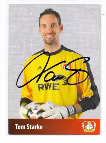 FUSSBALL - BAYER LEVERKUSEN - TOM STARKE - Autogramm