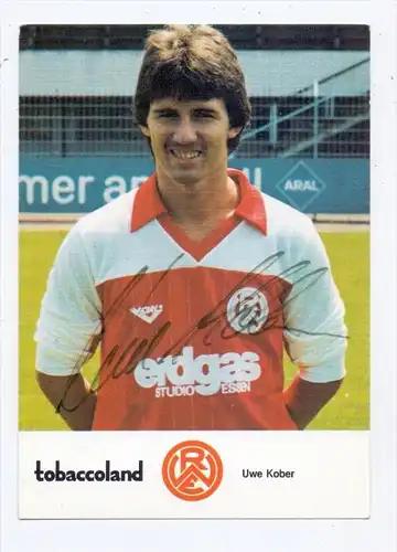 FUSSBALL - ROT - WEISS ESSEN, UWE KOBER, Autogramm