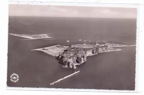 2192 HELGOLAND, Luftaufnahme, Insel und Düne, 1959
