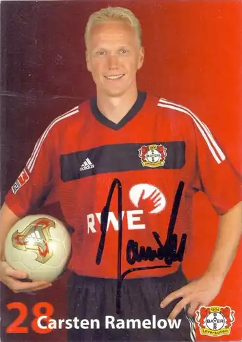 FUSSBALL - BAYER LEVERKUSEN - CARSTEN RAMELOW - Autogramm