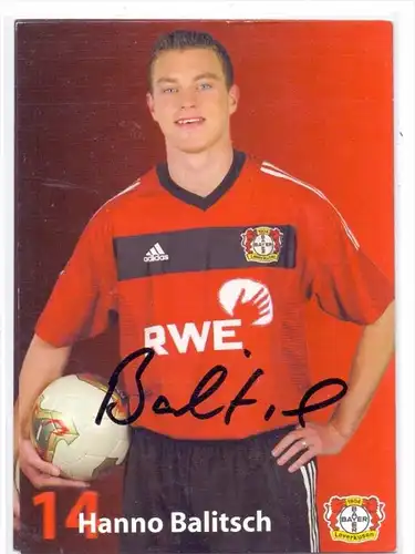 FUSSBALL - BAYER LEVERKUSEN - HANNO BALITSCH - Autogramm