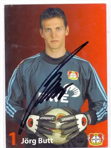 FUSSBALL - BAYER LEVERKUSEN - JÖRG BUTT - Autogramm