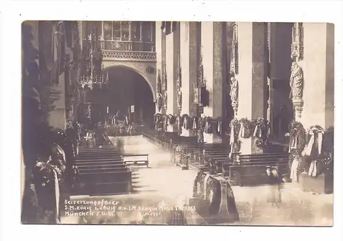 MONARCHIE - BAYERN, Beisetzung v. König Ludwig III.& Königin Maria Therese, München, 1921