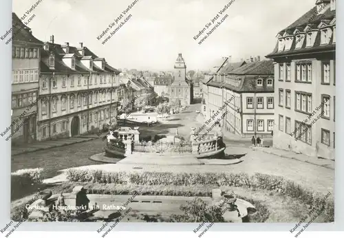 0-5800 GOTHA, Hauptmarkt mit Rathaus