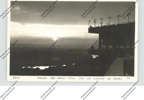 0-8000 DRESDEN - WEISSER HIRSCH, Blick vom Luisenhof bei Sonnenuntergang