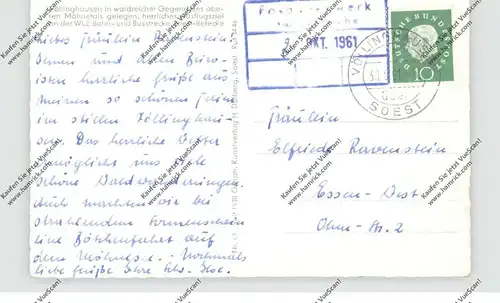4773 MÖHNESEE - VÖLLINGHAUSEN, Dorfansicht 1961