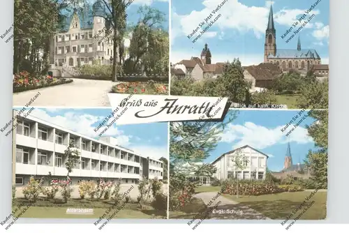 4156 WILLICH - ANRATH, Altersheim, ev. Kirche, kath. Kirche, Schloß, kl. Druckstelle
